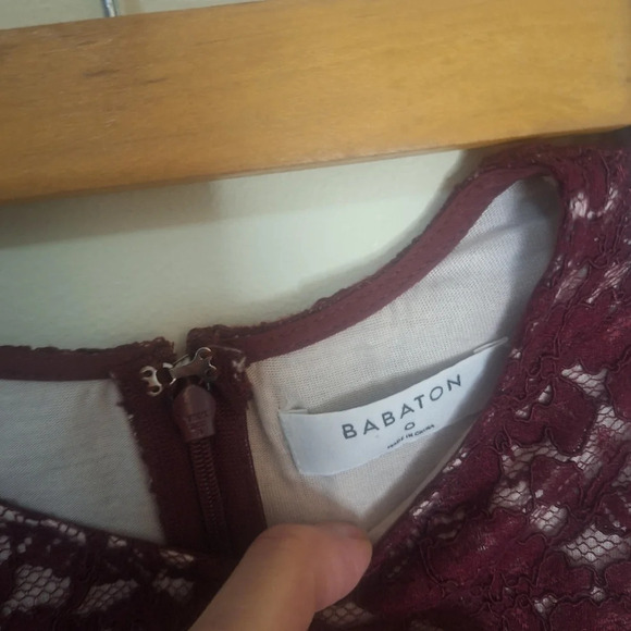 ARITZIA Babaton Koen lace overlay top SZ 0 - Picture 3 of 8